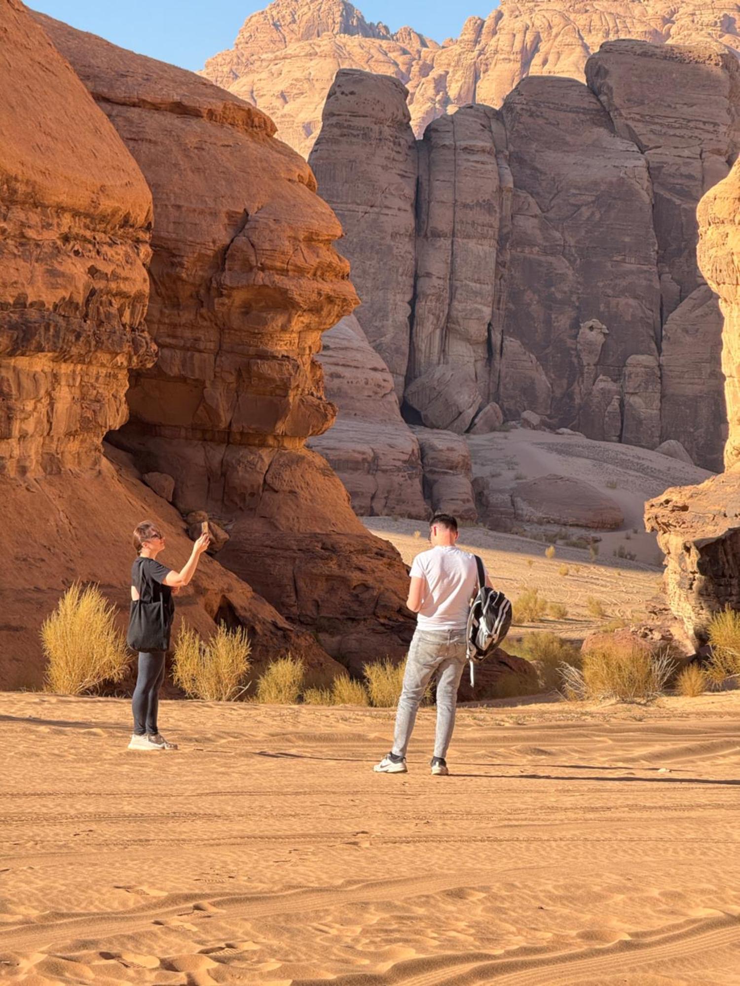 Wadi Rum Sky Camp Bagian luar foto